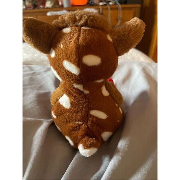 Ty Brown Beanie Baby Bellies JUNO the Christmas Reindeer Plush Stuffed Toy - Picture 7 of 12